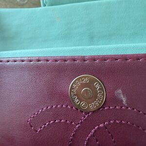 CHANEL Purple and Teal Shoulder Bag